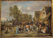 David Teniers the Younger Village feast with an aristocratic couple oil painting reproduction